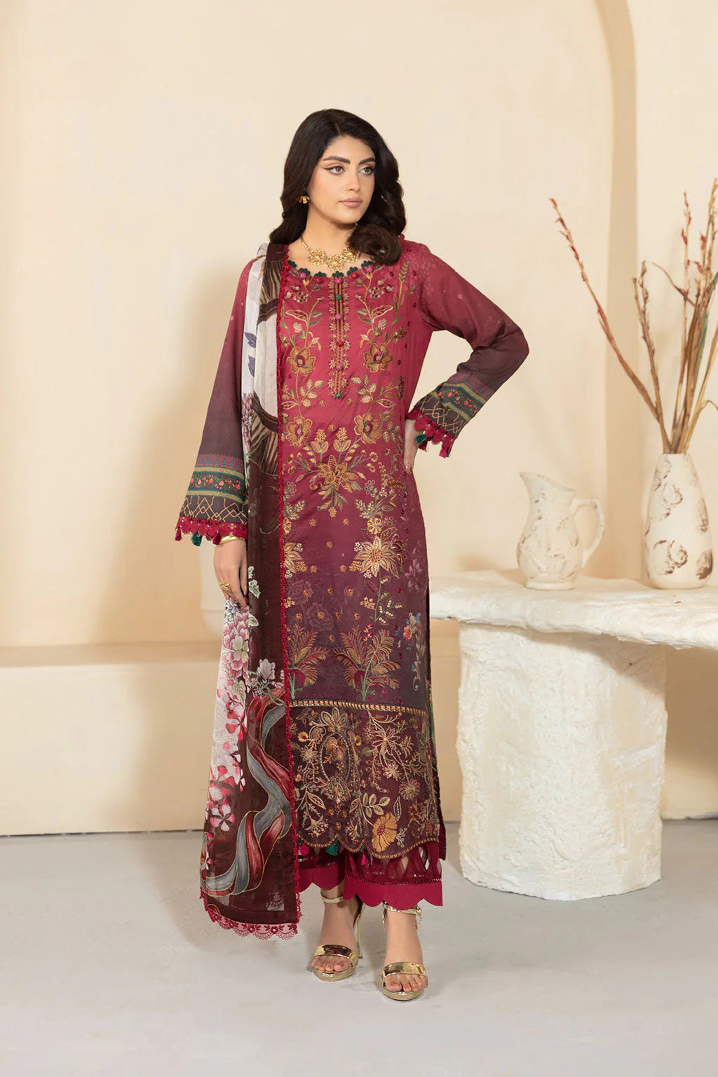 Ramsha Mashaal Luxury Lawn Vol 13 2025 | L-1303