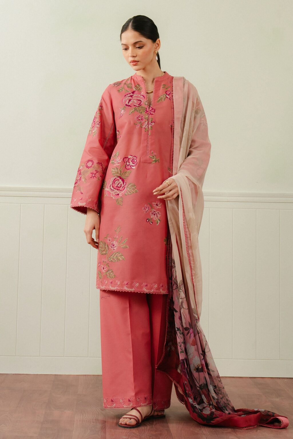 Coco by Zara Shahjahan Embroidered Lawn 2025 | 4A (GZ-389)