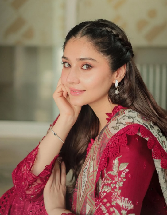 Symphony by Neeshay Embroidered Lawn Suits Unstitched 3 Piece NSH25S Scarlet - Summer Collection