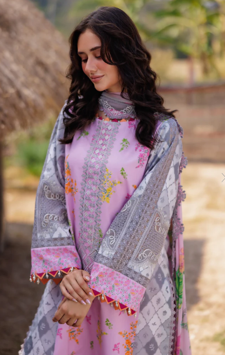 3-PC Unstitched Embroidered Lawn Collection CC5-07