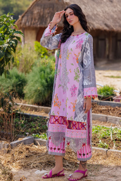 3-PC Unstitched Embroidered Lawn Collection CC5-07