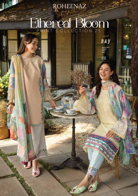 Ethereal Bloom Roheenaz Print Lawn'25