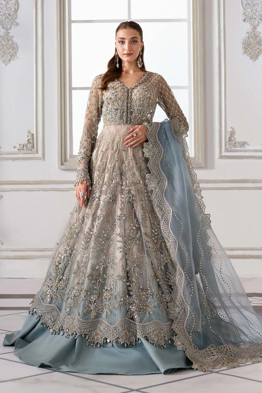 MARIA.B Mbroidered Luxury Formals – Embroidered Net Suit | BD-3002