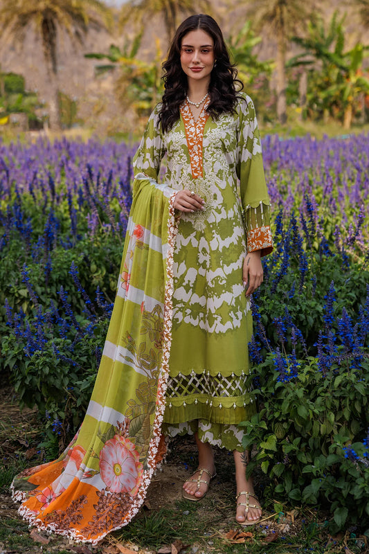3-PC Unstitched Embroidered Lawn Collection CC5-08