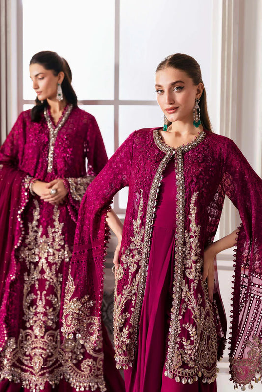 MARIA.B Mbroidered Luxury Formals – Embroidered Chiffon Suit | BD-3003